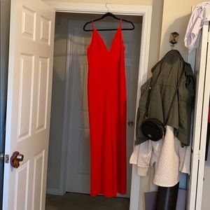 Charlotte Russe red jumpsuit